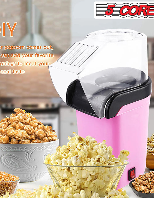 Load image into Gallery viewer, 5Core Hot Air Popcorn Machine, 16 Cup, Electric Oil-Free Pop Corn Kernel Popper Bpa-Free Food Safe Pink
