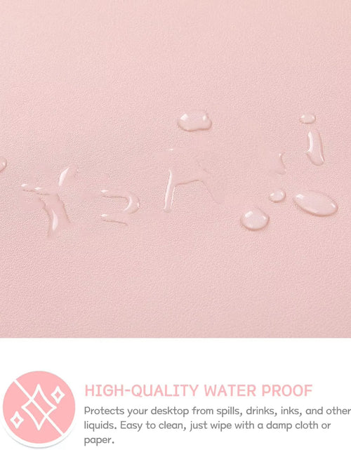 Load image into Gallery viewer, Desk Mat Waterproof PVC Mouse Pad Leather Desk Protective Cover Pink Large Computer Girls Laptop Non-Slip Gaming Keyboard Mats

