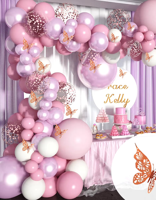 Load image into Gallery viewer, Pink Balloon Garland Arch Kit Wedding Birthday Party Decoration Baby Shower Girl Confetti Latex Pink Balloon Birthday Decor
