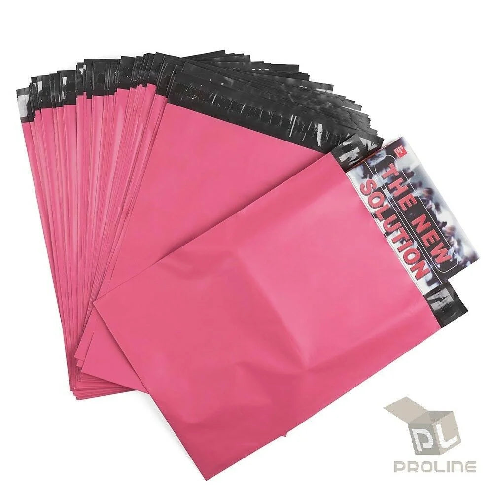 500 Poly Mailers 10X13 Shipping Bags Plastic Packaging Mailing Envelope Pink
