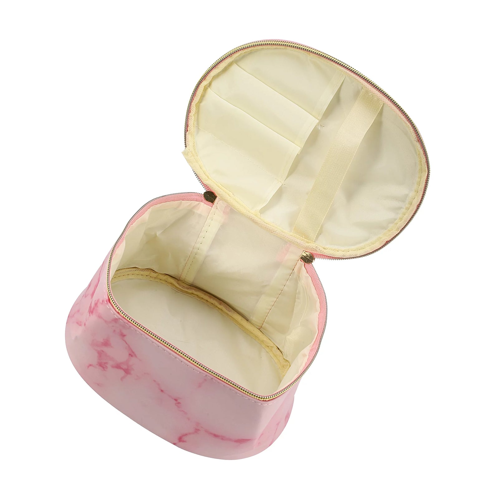 Floral Makeup Bag Zipper Flower Cosmetic Pouch Pink