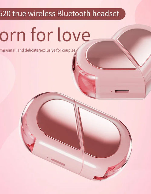 Load image into Gallery viewer, New Fashionable Bluetooth Wireless Headphone Heart Shaped TWS Headset Women&#39;S Heart Shaped In-Ear Earbuds Couple Earphone Presen
