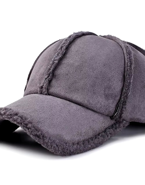 Load image into Gallery viewer, Faux Suede Fleece Winter Dad Hat Women Mens Cap Brown Grey Pink Six Panel Baseball Cap Adjustable
