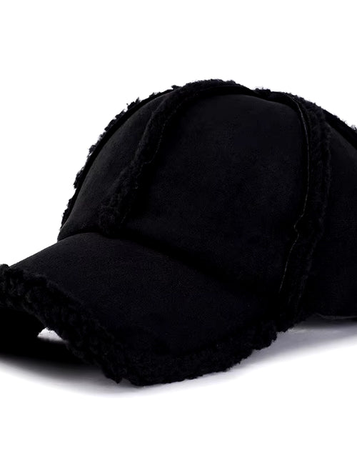 Load image into Gallery viewer, Faux Suede Fleece Winter Dad Hat Women Mens Cap Brown Grey Pink Six Panel Baseball Cap Adjustable
