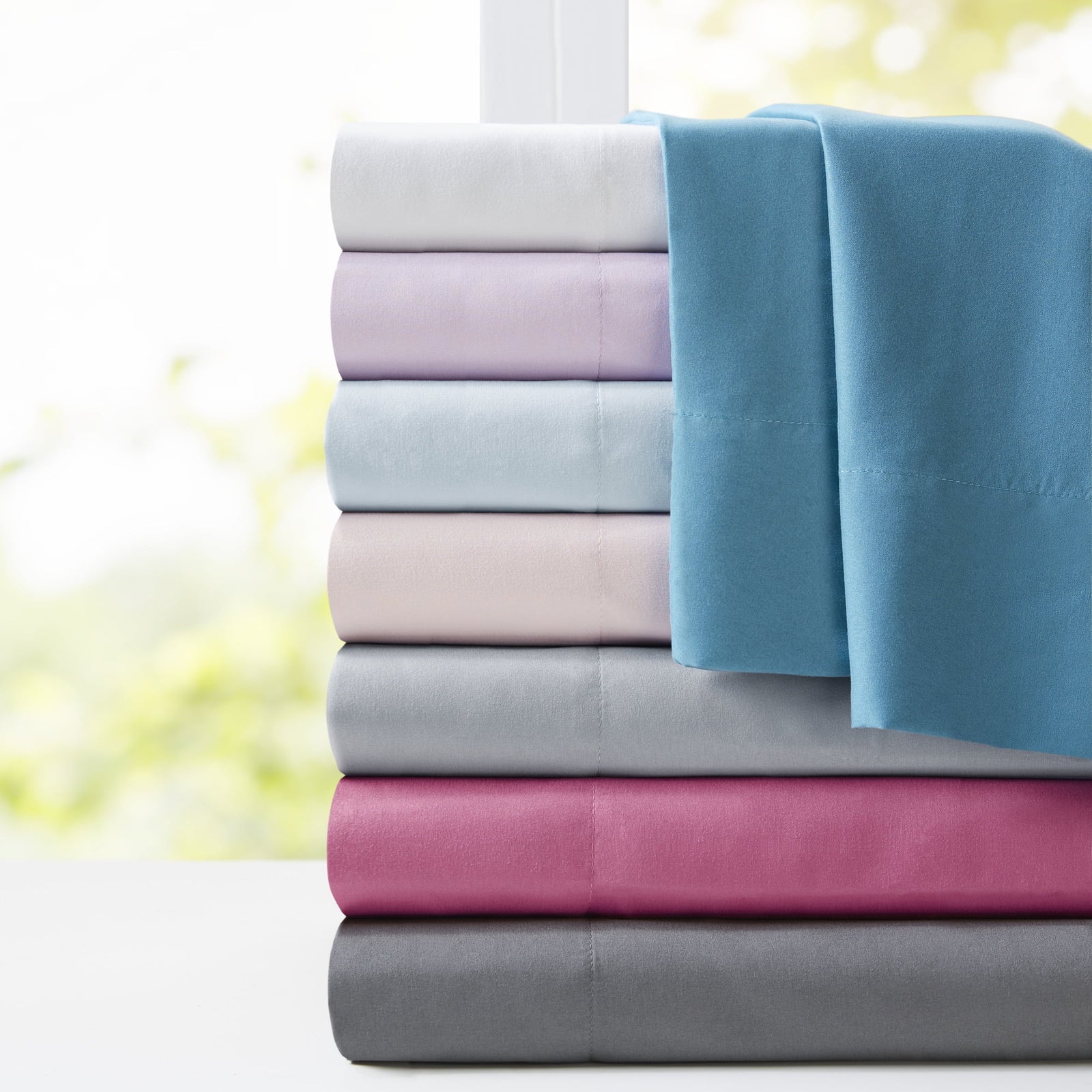 Microfiber Sheet Set , Full, Pink