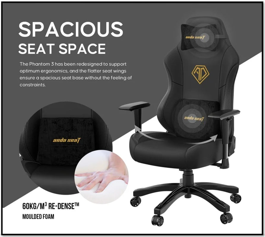 Phantom 3 Pink PVC Leather PC & Racing Gaming Chair