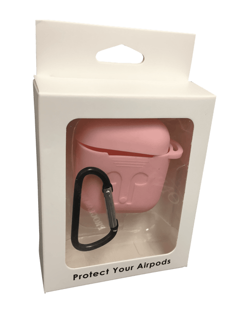 Load image into Gallery viewer, Baby Pink Airpods 1 &amp; 2 (Gen 2) Case Full Protective Silicone Cover Skin Apple Airpods Charging Case with Keychain (Pink)
