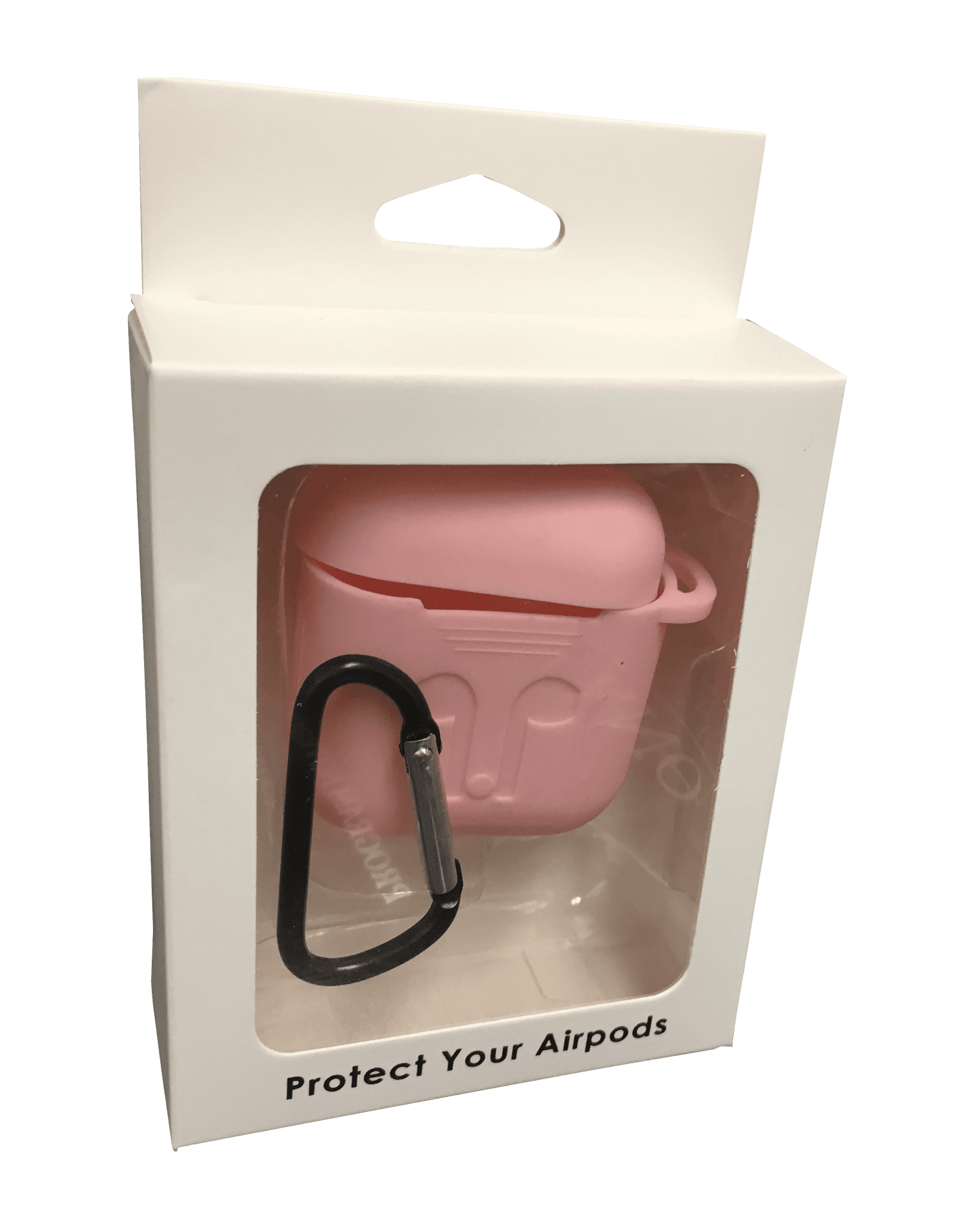 Baby Pink Airpods 1 & 2 (Gen 2) Case Full Protective Silicone Cover Skin Apple Airpods Charging Case with Keychain (Pink)