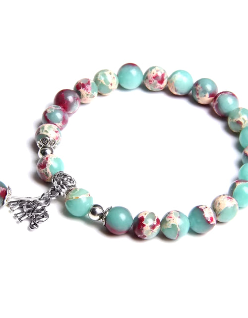 Load image into Gallery viewer, Women Girl Rose Pink Crystal Beads Bracelet for Ladies Natural Pink Rhodochrosite Rhodonite Stone Beads Bracelet Jewelry Gifts
