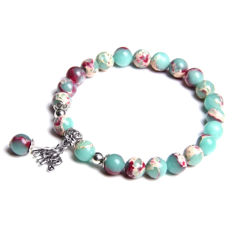 Women Girl Rose Pink Crystal Beads Bracelet for Ladies Natural Pink Rhodochrosite Rhodonite Stone Beads Bracelet Jewelry Gifts