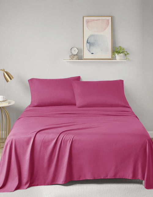 Load image into Gallery viewer, Microfiber Sheet Set , Full, Pink
