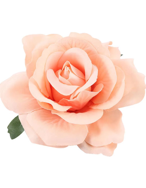 Load image into Gallery viewer, DIY Headdress Hair Accessories for Bridal Wedding Flocking Cloth Red Rose Flower Hairpin Hair Clip Wedding Party Accessories
