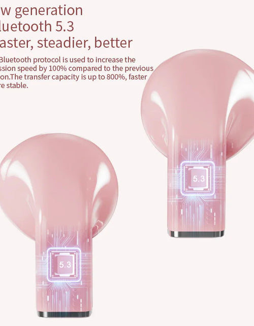 Load image into Gallery viewer, New Fashionable Bluetooth Wireless Headphone Heart Shaped TWS Headset Women&#39;S Heart Shaped In-Ear Earbuds Couple Earphone Presen
