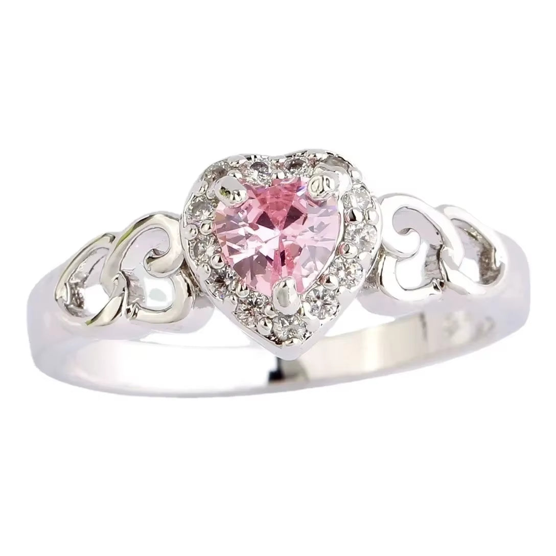 Pink Zircon Ring