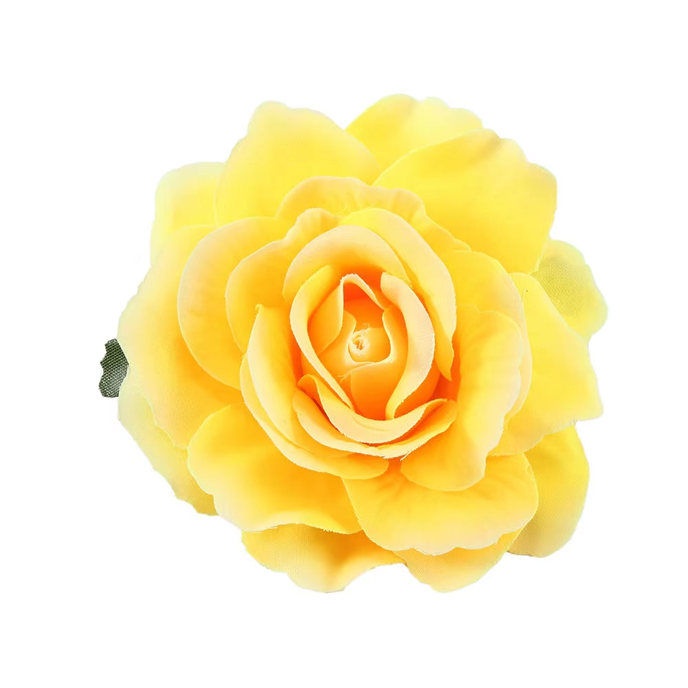DIY Headdress Hair Accessories for Bridal Wedding Flocking Cloth Red Rose Flower Hairpin Hair Clip Wedding Party Accessories