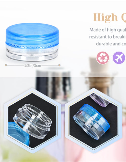 Load image into Gallery viewer, 100-Piece 5G Cosmetic Sample Jars - Empty Small Containers for Makeup, Lip Balm

