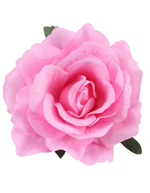 Load image into Gallery viewer, DIY Headdress Hair Accessories for Bridal Wedding Flocking Cloth Red Rose Flower Hairpin Hair Clip Wedding Party Accessories
