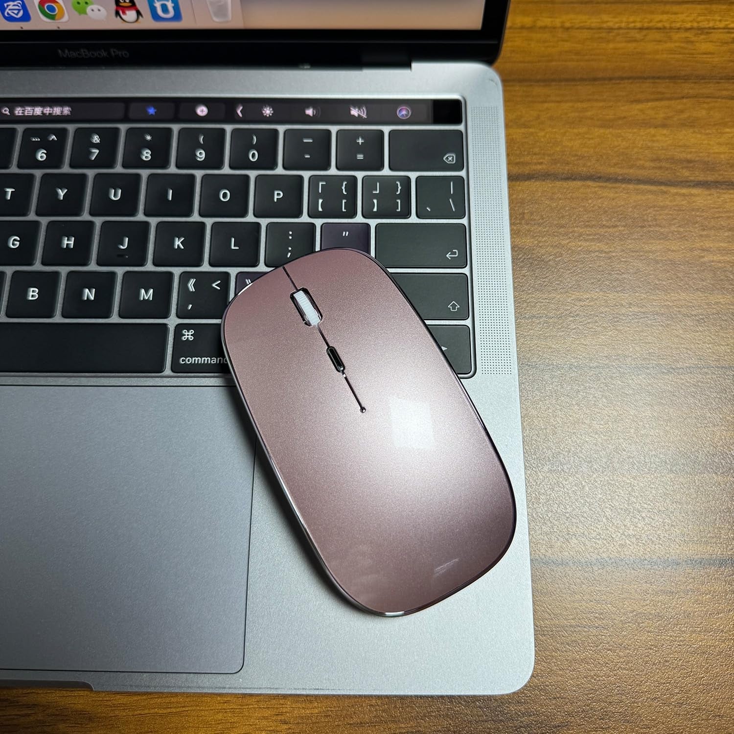 Bluetooth Mouse for Ipad Pro Ipad Air Mac Macbook Pro Macbook Air Macbook Wireless Mouse Laptop Chromebook Win8/10/11 HP DELL PC (Pink)