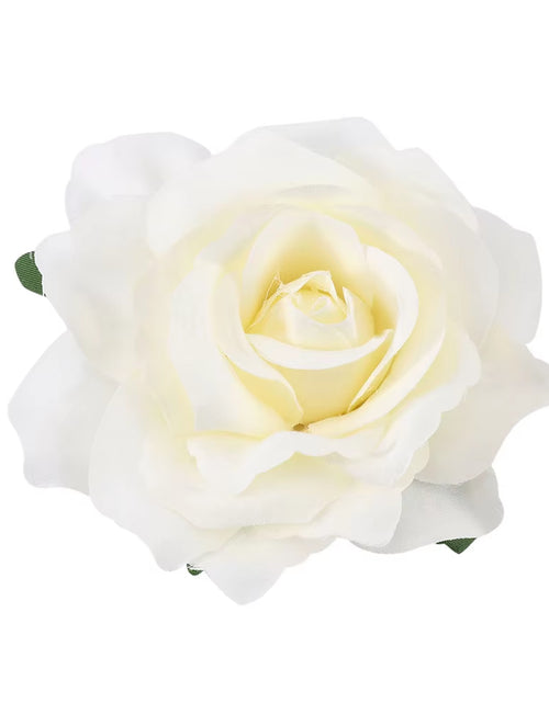 Load image into Gallery viewer, DIY Headdress Hair Accessories for Bridal Wedding Flocking Cloth Red Rose Flower Hairpin Hair Clip Wedding Party Accessories

