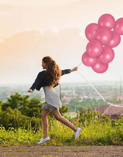 Load image into Gallery viewer, Rose Pink Balloons - Matte Bright Pink Balloons - Globos Rosas/Baby Pink Balloons 12 Inch, Pink Latex Balloons - Soft Pink Balloons/Pastel Pink Balloons - 72 Pink Balloons
