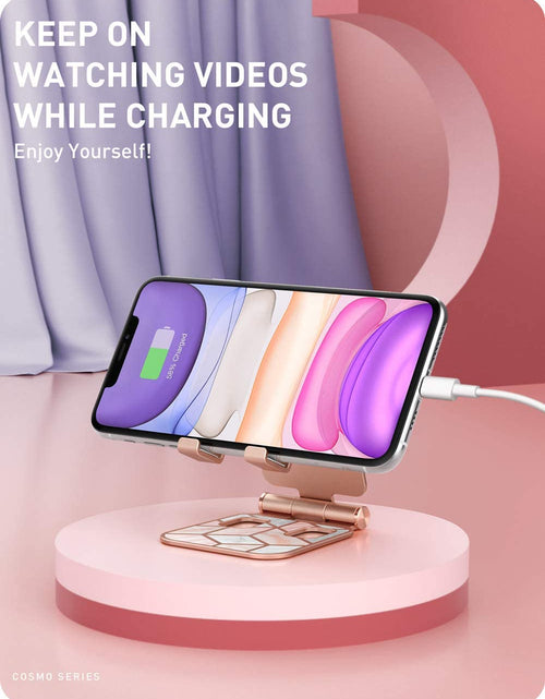 Load image into Gallery viewer, Cell Phone Stand for Desk, Cell Phone Holder, Fits All Smart Phones, Iphone 16 15 14 13 Pro Max, Foldable Phone Stand Holder, Marble
