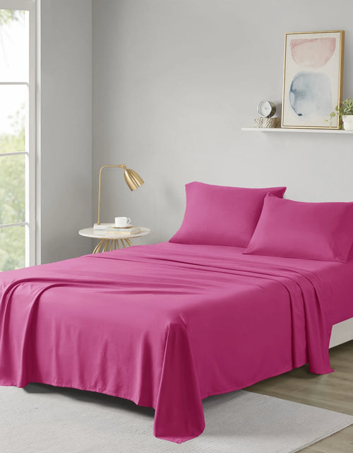 Load image into Gallery viewer, Microfiber Sheet Set , Full, Pink
