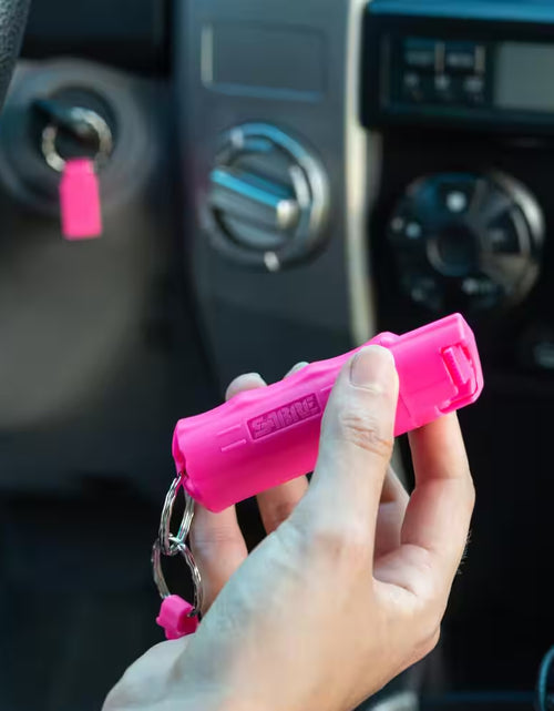 Load image into Gallery viewer, Pink Key Case Pepper Spray with Quick Release
