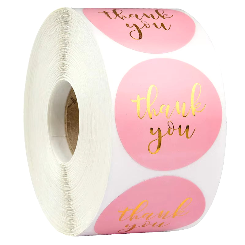 Pretty Pink Label Paper/Each Sticker Sealed Package Christmas Gift Decoration