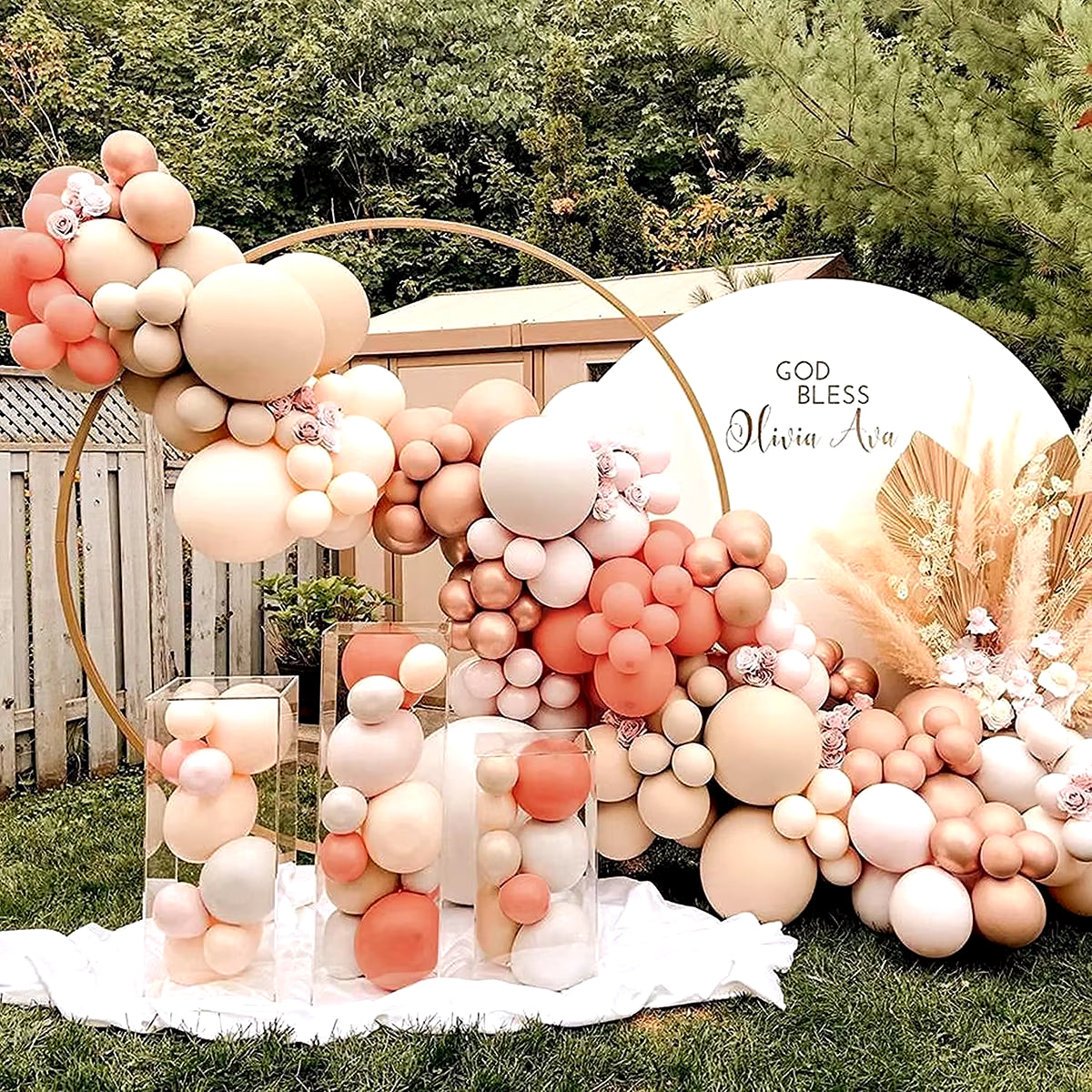 Pink Balloon Garland Arch Kit Wedding Birthday Party Decoration Baby Shower Girl Confetti Latex Pink Balloon Birthday Decor