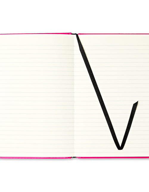 Load image into Gallery viewer, Neon Leatherette Journal, 160 Lined Paper Pages, Pink, All Ages
