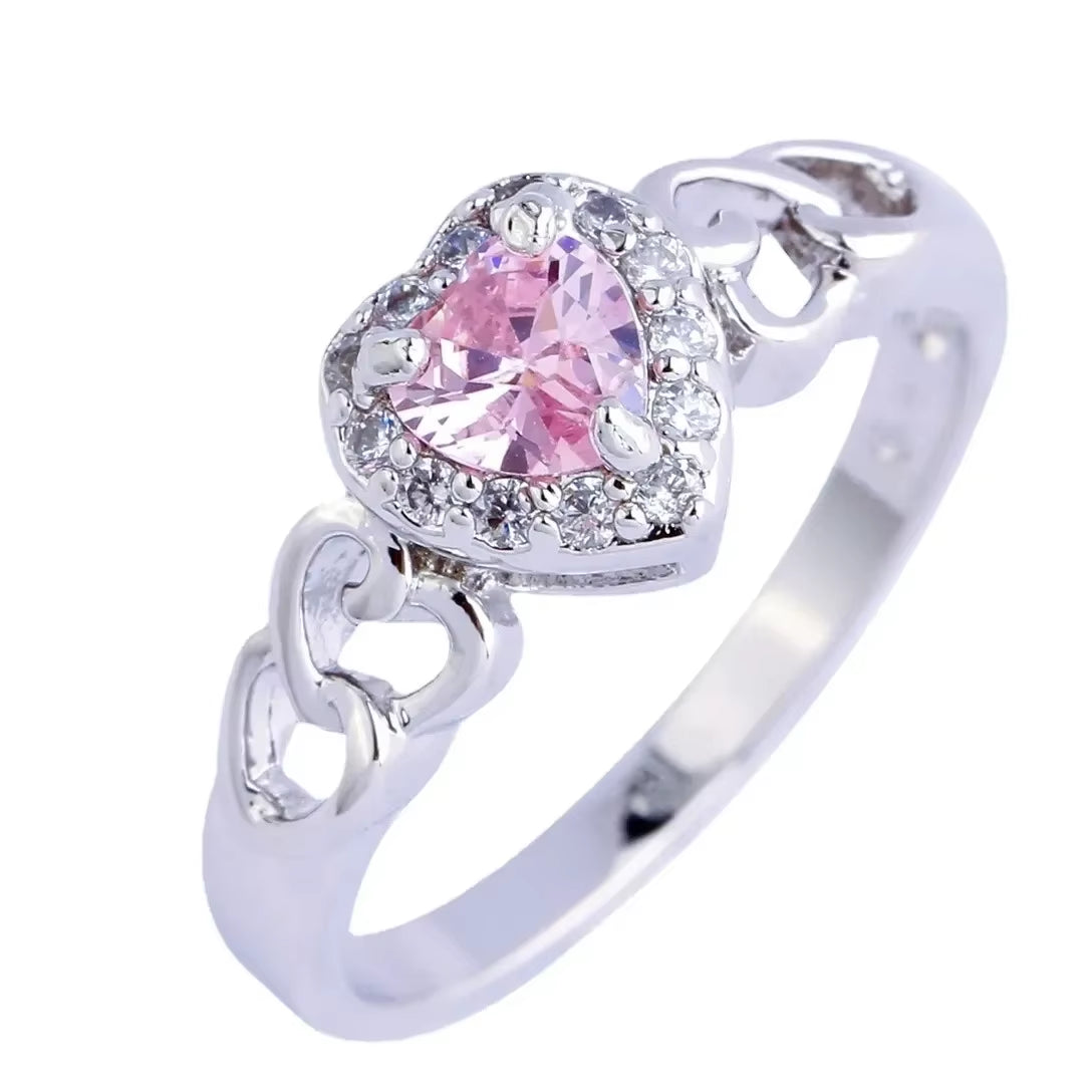 Pink Zircon Ring