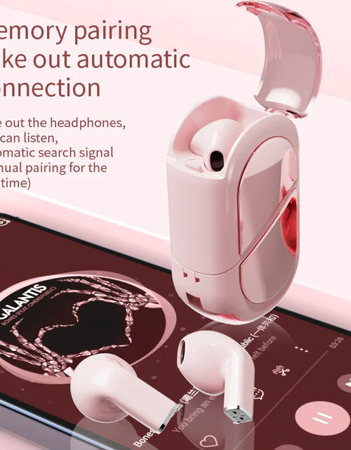 Load image into Gallery viewer, New Fashionable Bluetooth Wireless Headphone Heart Shaped TWS Headset Women&#39;S Heart Shaped In-Ear Earbuds Couple Earphone Presen
