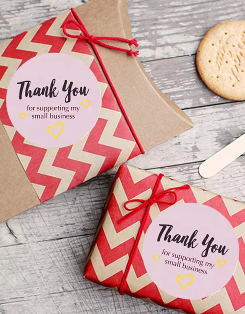 Load image into Gallery viewer, Exquisite XL Size 2 Inch/50Mm Thank You Stickers Handmade with Love Labels for Small Business Envelope Gift Wedding Baking Decor
