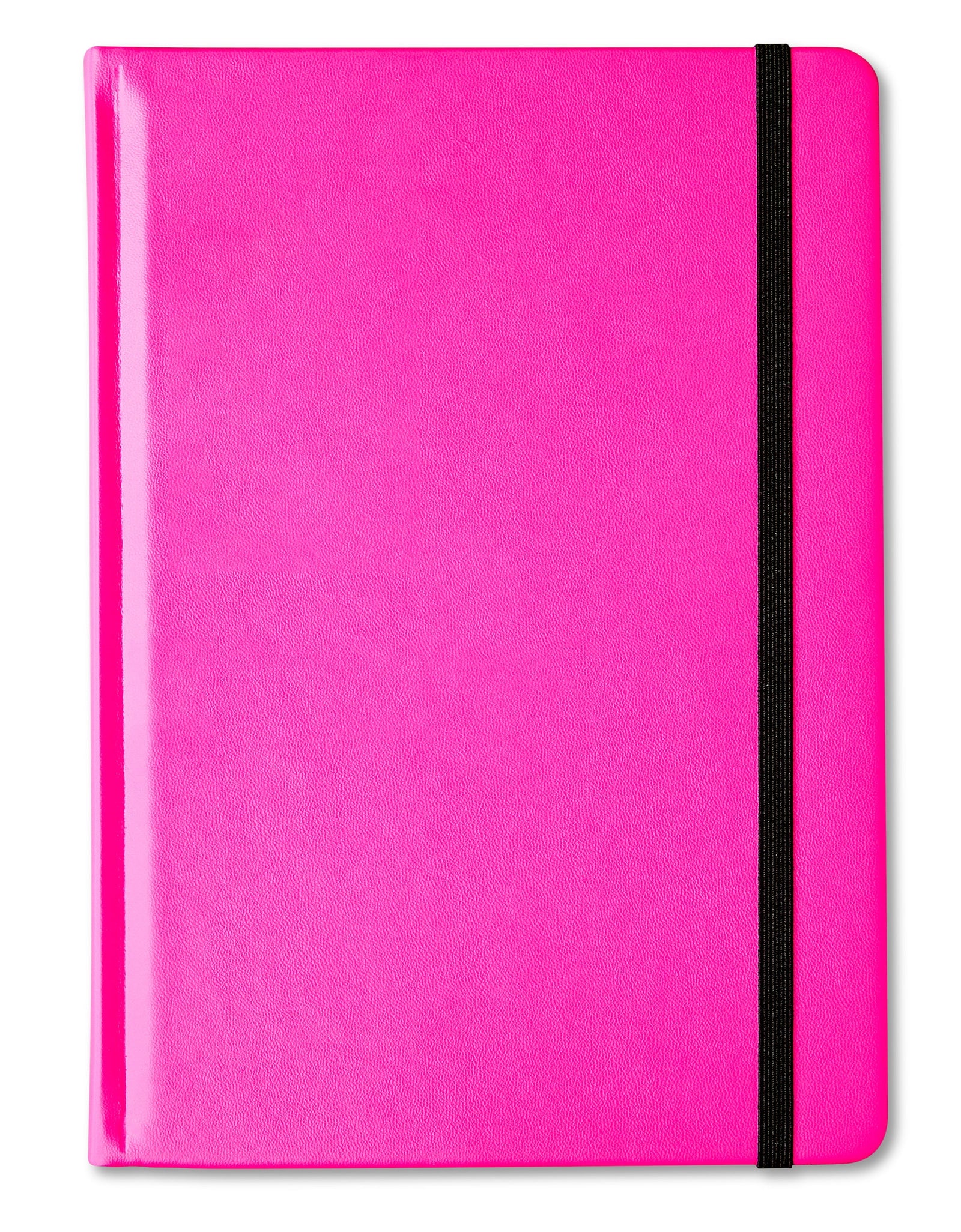 Neon Leatherette Journal, 160 Lined Paper Pages, Pink, All Ages
