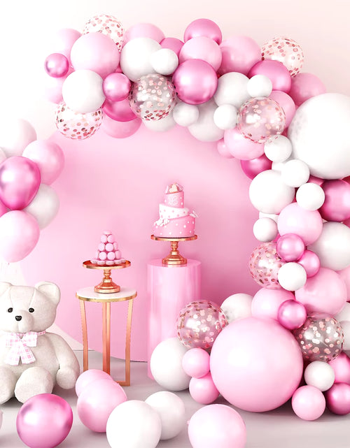 Load image into Gallery viewer, Pink Balloon Garland Arch Kit Wedding Birthday Party Decoration Baby Shower Girl Confetti Latex Pink Balloon Birthday Decor
