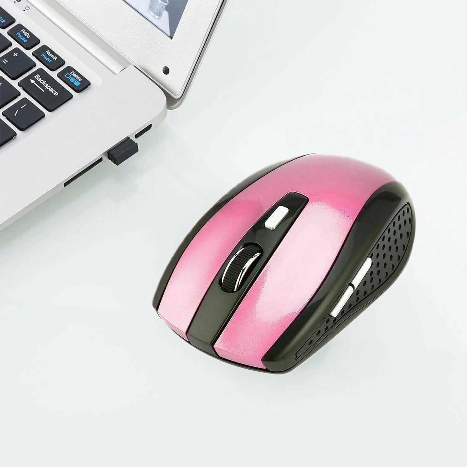 New 2.4Ghz Wireless USB Receiver Mouse Mice Computer Mouse Pink