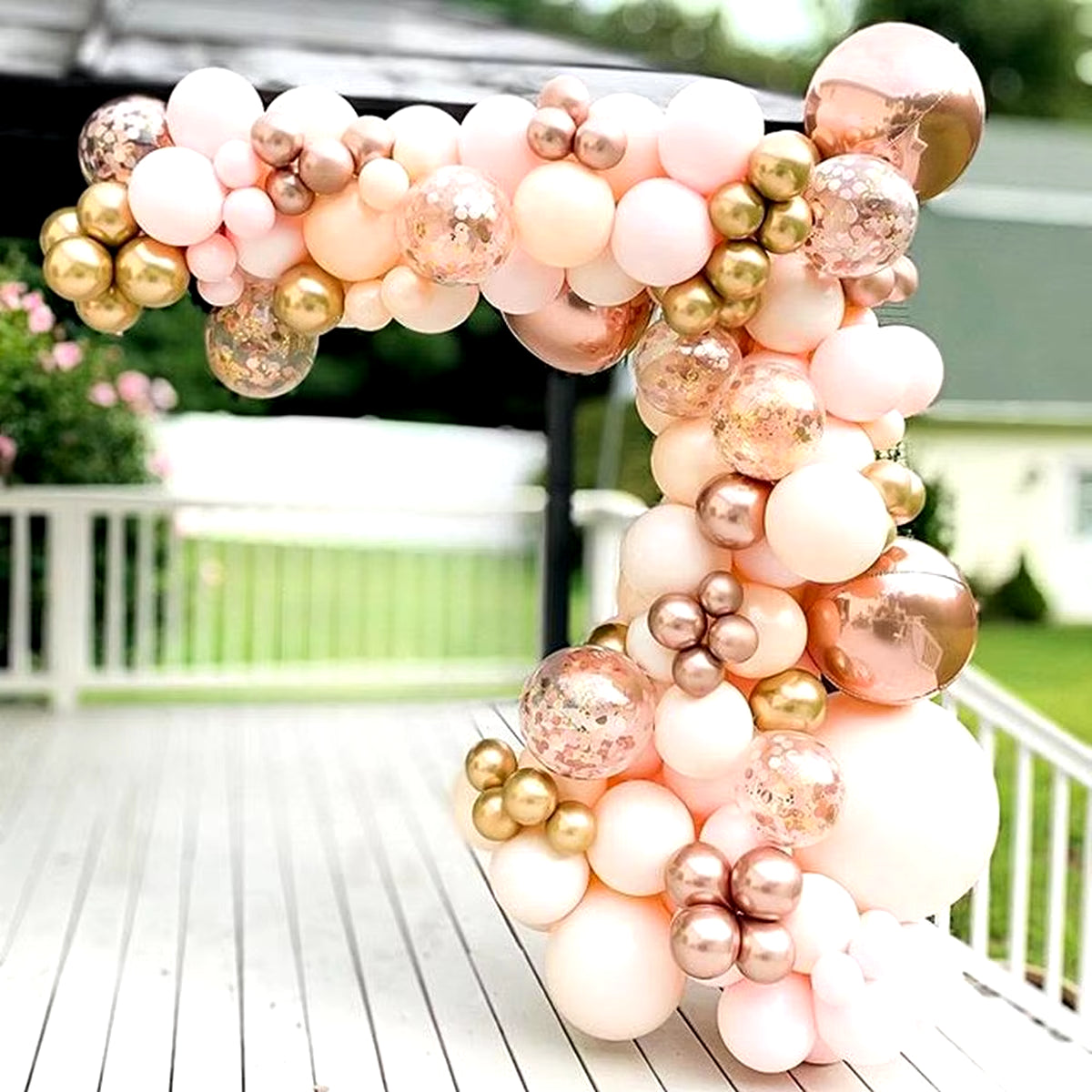 Pink Balloon Garland Arch Kit Wedding Birthday Party Decoration Baby Shower Girl Confetti Latex Pink Balloon Birthday Decor