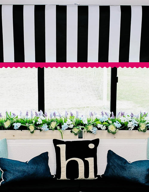 Load image into Gallery viewer, Carson Dellosa 65 Feet Hot Pink Bulletin Board Borders, Neon Pink Scalloped Border Trim, Rolled Classroom Borders for Bulletin Board, White Board, Cork Board, Locker, Valentine&#39;S Day, Classroom Décor
