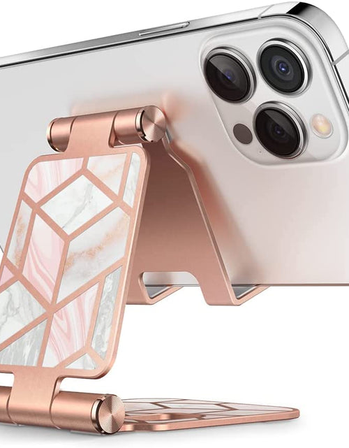 Load image into Gallery viewer, Cell Phone Stand for Desk, Cell Phone Holder, Fits All Smart Phones, Iphone 16 15 14 13 Pro Max, Foldable Phone Stand Holder, Marble
