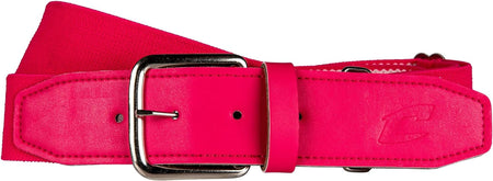 Baseball Belt with Leather Tab
