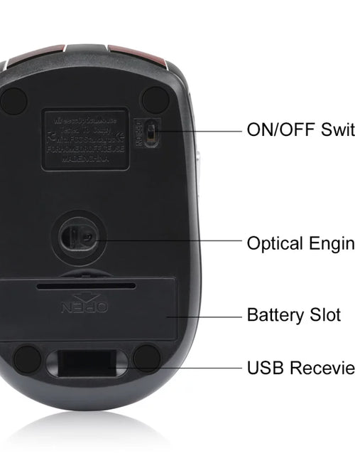 Load image into Gallery viewer, New 2.4Ghz Wireless USB Receiver Mouse Mice Computer Mouse Pink
