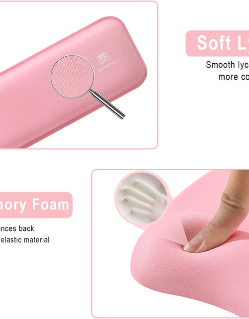 Load image into Gallery viewer, Memory Foam Set Wrist Rest Pad &amp; Mouse Wrist Rest Support,Ergonomic Design for Office,Home,Laptop,Desktop Computer,Gaming Keyboard - Pink
