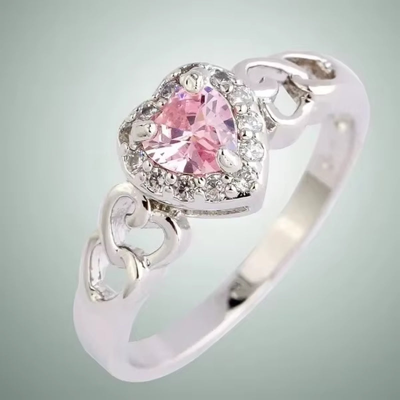Pink Zircon Ring