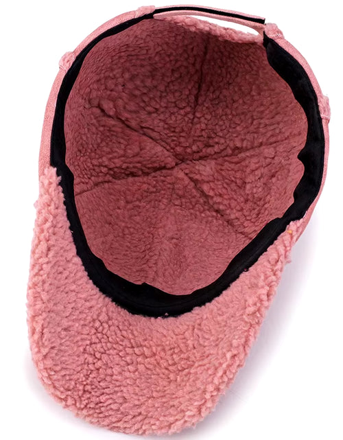 Load image into Gallery viewer, Faux Suede Fleece Winter Dad Hat Women Mens Cap Brown Grey Pink Six Panel Baseball Cap Adjustable
