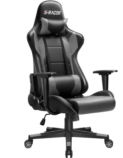 Load image into Gallery viewer, Homall Ergonomic Faux Leather Adjustable Swivel Office Gaming Chair Pink
