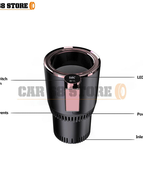 Load image into Gallery viewer, DC 12V Warmer Cooler Smart Car Cup Car Heating Cooling Cup 2-In-1 Car Office Cup Mug Holder Cooling Beverage Travel Drinks Cans
