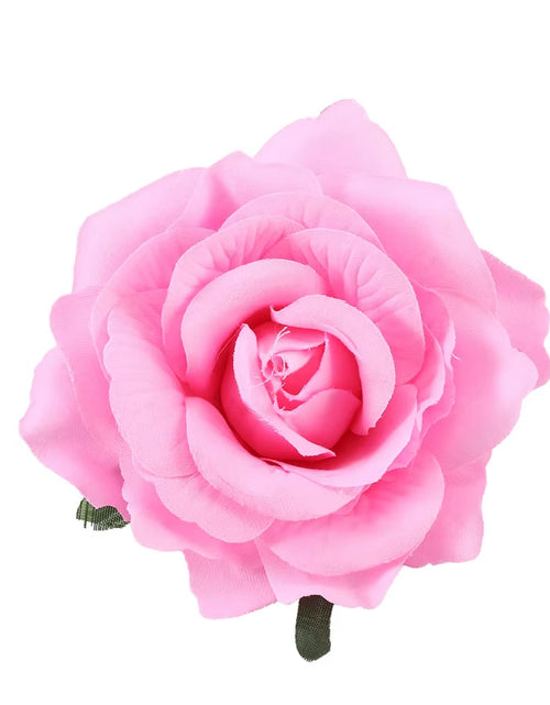Load image into Gallery viewer, DIY Headdress Hair Accessories for Bridal Wedding Flocking Cloth Red Rose Flower Hairpin Hair Clip Wedding Party Accessories

