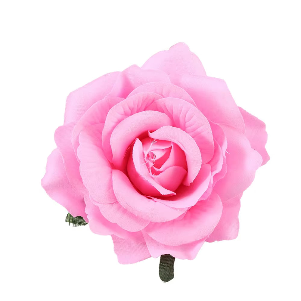 DIY Headdress Hair Accessories for Bridal Wedding Flocking Cloth Red Rose Flower Hairpin Hair Clip Wedding Party Accessories
