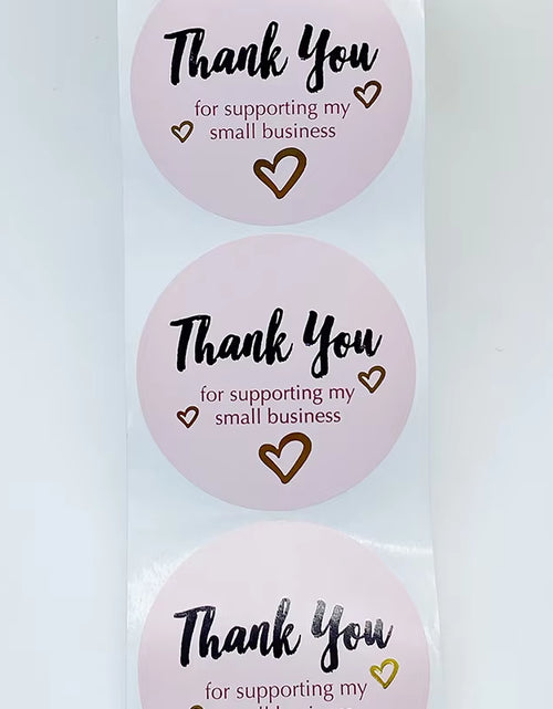 Load image into Gallery viewer, Exquisite XL Size 2 Inch/50Mm Thank You Stickers Handmade with Love Labels for Small Business Envelope Gift Wedding Baking Decor
