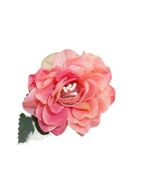 Load image into Gallery viewer, DIY Headdress Hair Accessories for Bridal Wedding Flocking Cloth Red Rose Flower Hairpin Hair Clip Wedding Party Accessories
